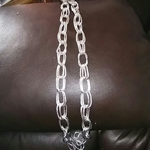Silver chain necklace